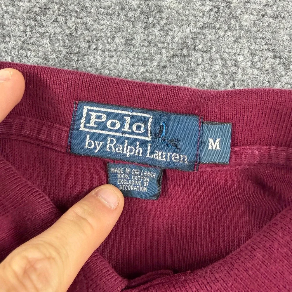 Polo Ralph Lauren Polo Shirt Mens M Red Maroon Bundle 2pk Cotton Short Sleeve